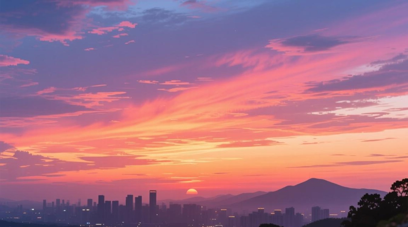 如何巧妙剪辑晚霞壁纸融入视频，打造视觉盛宴？-图1