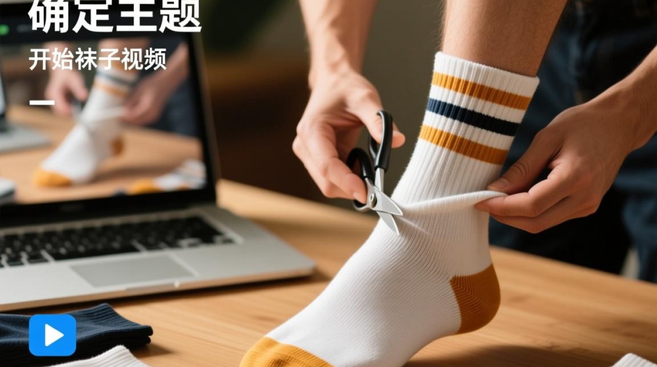 如何轻松剪辑制作吸引人的袜子品牌宣传视频？-图1