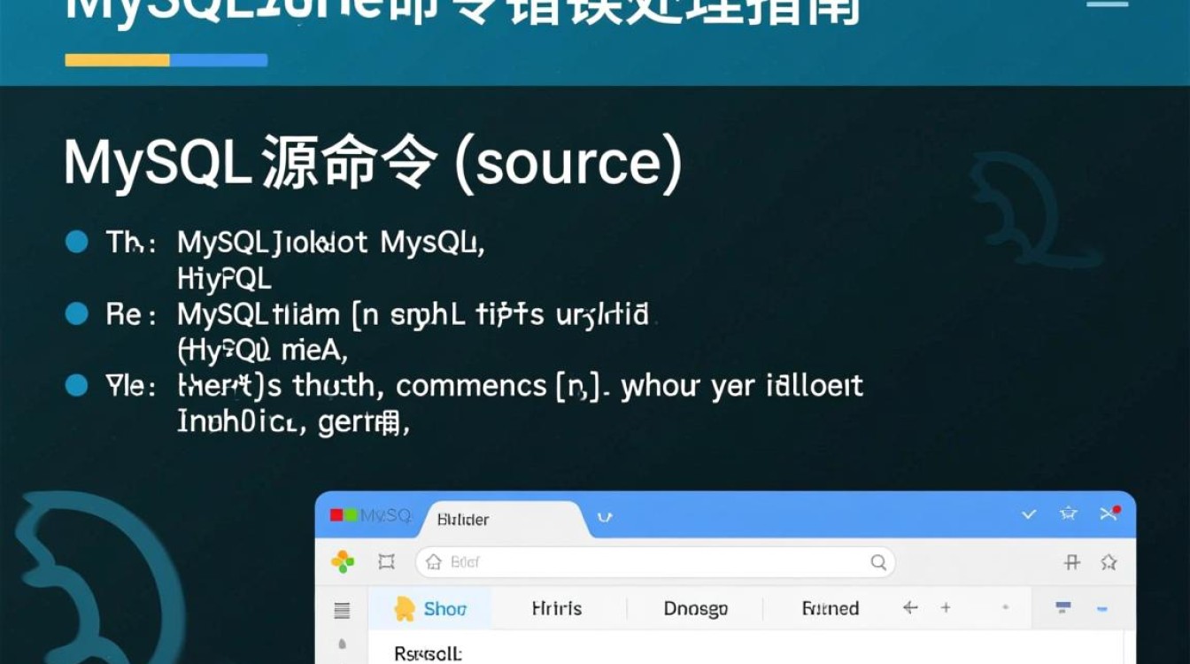 MySQL source命令执行错误,具体原因及解决方法是什么?-图2 MySQL source命令执行错误,具体原因及解决方法是什么?-图2