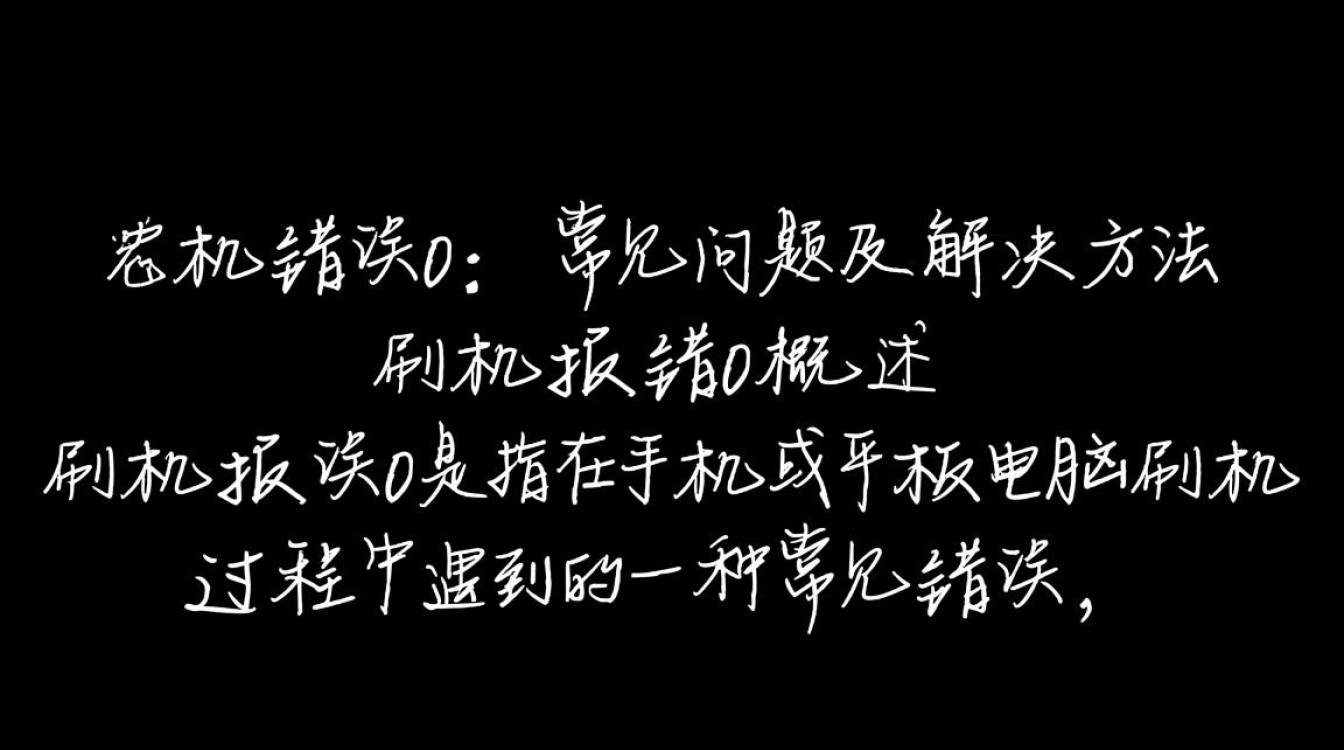 刷机报错0是什么原因导致的?如何解决这个常见问题?-图1 刷机报错0是什么原因导致的?如何解决这个常见问题?-图1