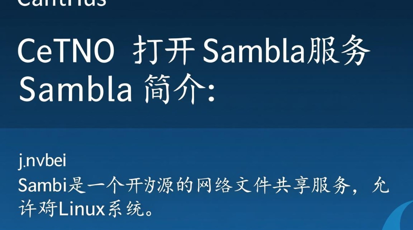 如何在CentOS系统上成功打开和配置Samba服务？-图1