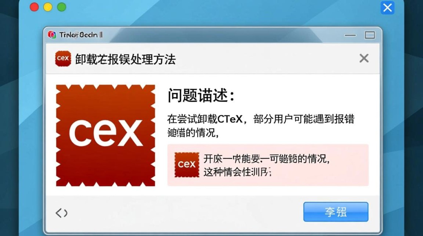 ctex卸载时报错?原因排查与解决方法大揭秘-图1 ctex卸载时报错?原因排查与解决方法大揭秘-图1