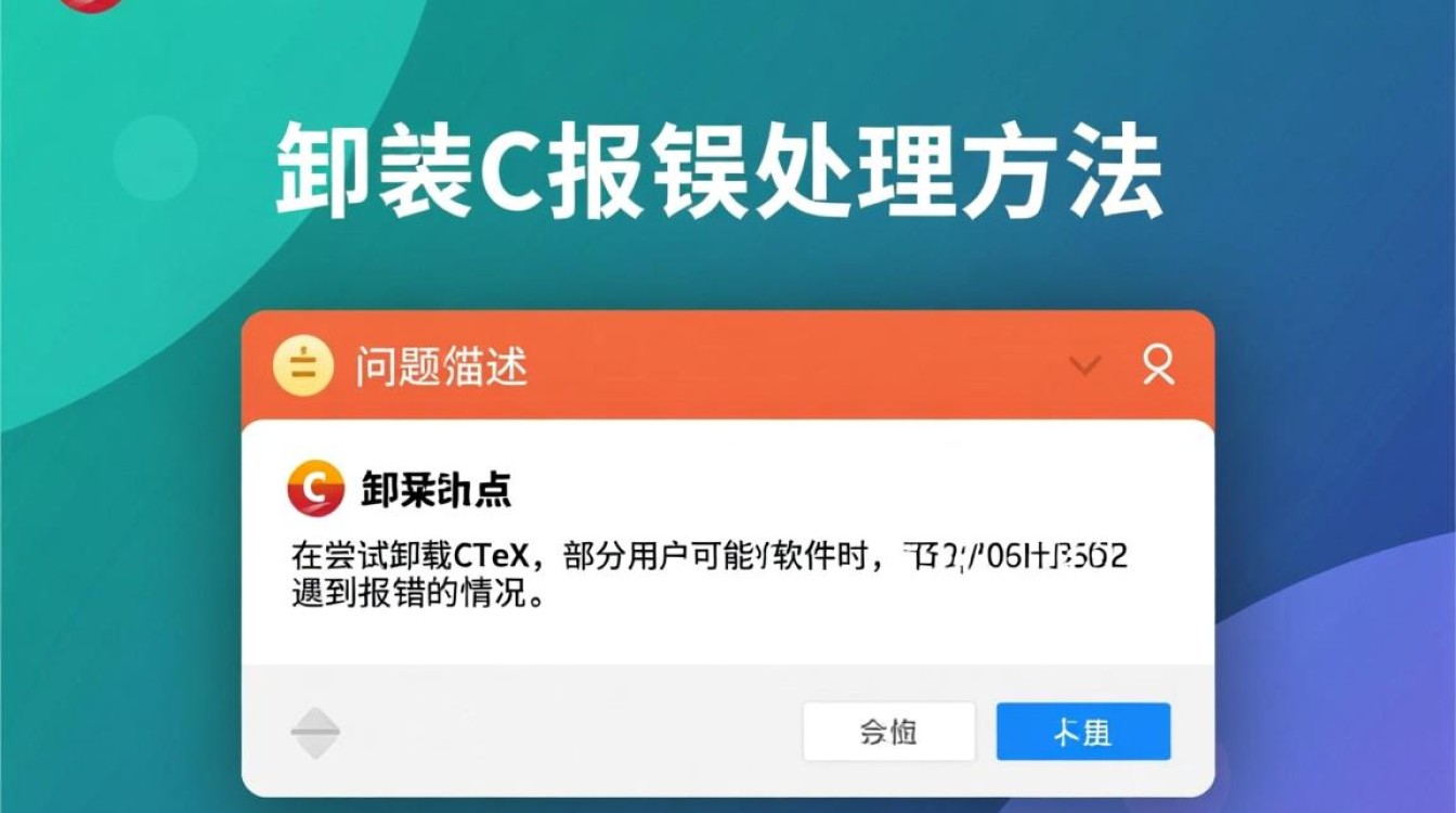 ctex卸载时报错?原因排查与解决方法大揭秘-图3 ctex卸载时报错?原因排查与解决方法大揭秘-图3