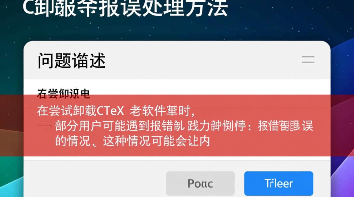 ctex卸载时报错?原因排查与解决方法大揭秘-图2 ctex卸载时报错?原因排查与解决方法大揭秘-图2