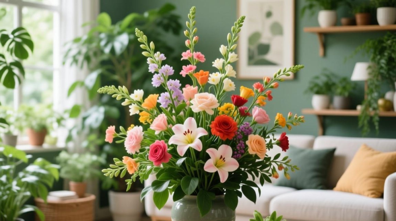 如何秀花？——揭秘高效美观的花艺展示技巧-图1
