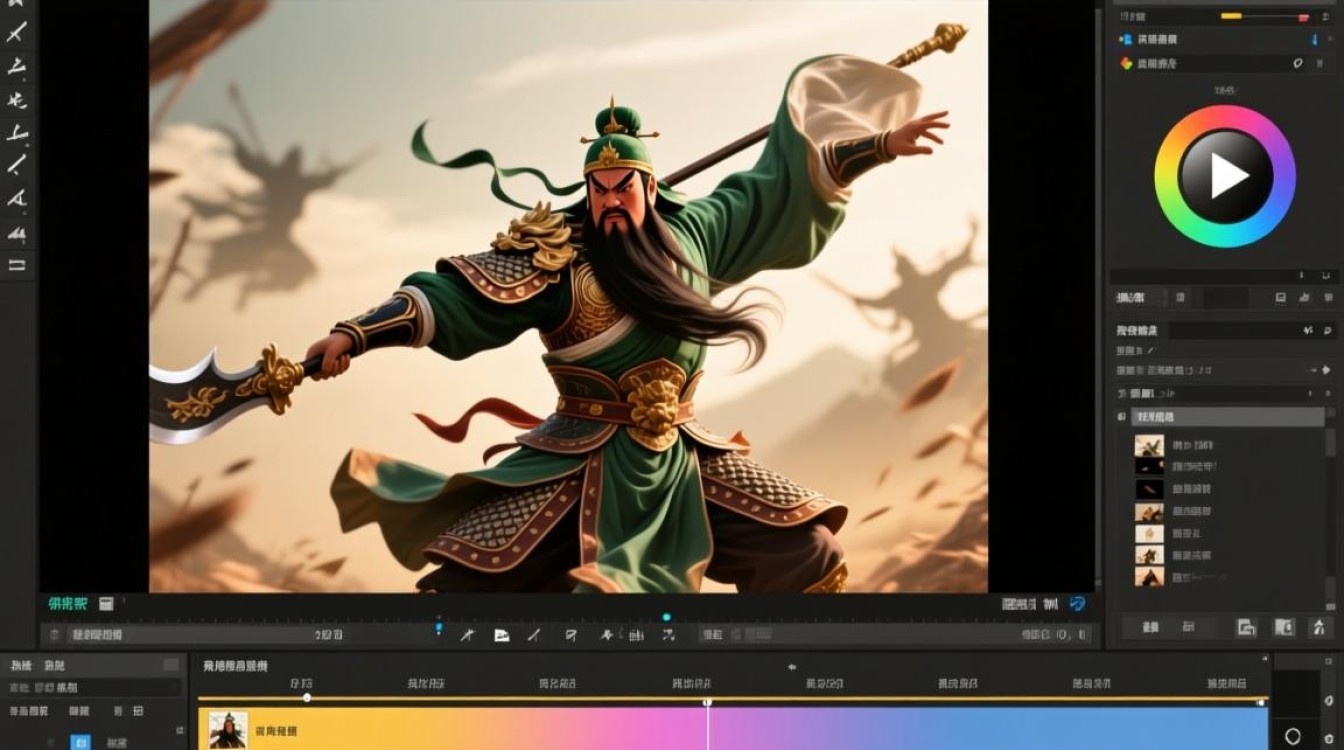 如何巧妙剪辑关羽跳舞视频，使其更具观赏性和魅力？-图1