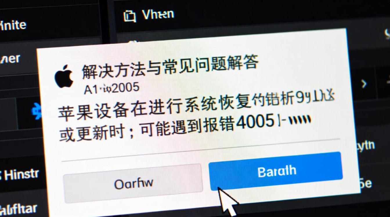苹果恢复报错4005,是系统故障还是操作失误?快速排查解决方法是什么?-图1 苹果恢复报错4005,是系统故障还是操作失误?快速排查解决方法是什么?-图1