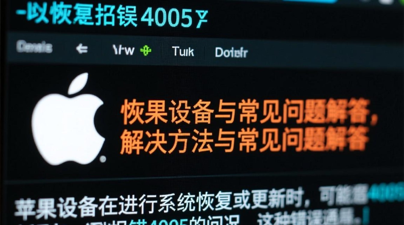 苹果恢复报错4005,是系统故障还是操作失误?快速排查解决方法是什么?-图3 苹果恢复报错4005,是系统故障还是操作失误?快速排查解决方法是什么?-图3