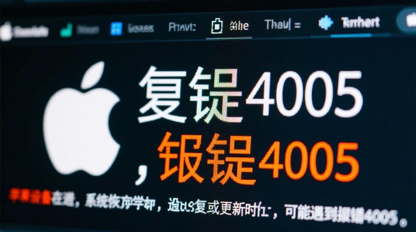 苹果恢复报错4005,是系统故障还是操作失误?快速排查解决方法是什么?-图2 苹果恢复报错4005,是系统故障还是操作失误?快速排查解决方法是什么?-图2