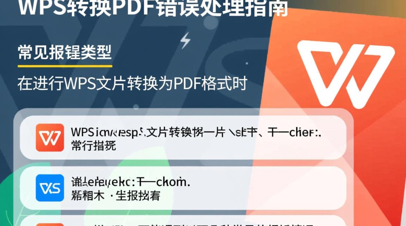 WPS转换PDF时频繁报错,是什么原因导致的呢?-图1 WPS转换PDF时频繁报错,是什么原因导致的呢?-图1