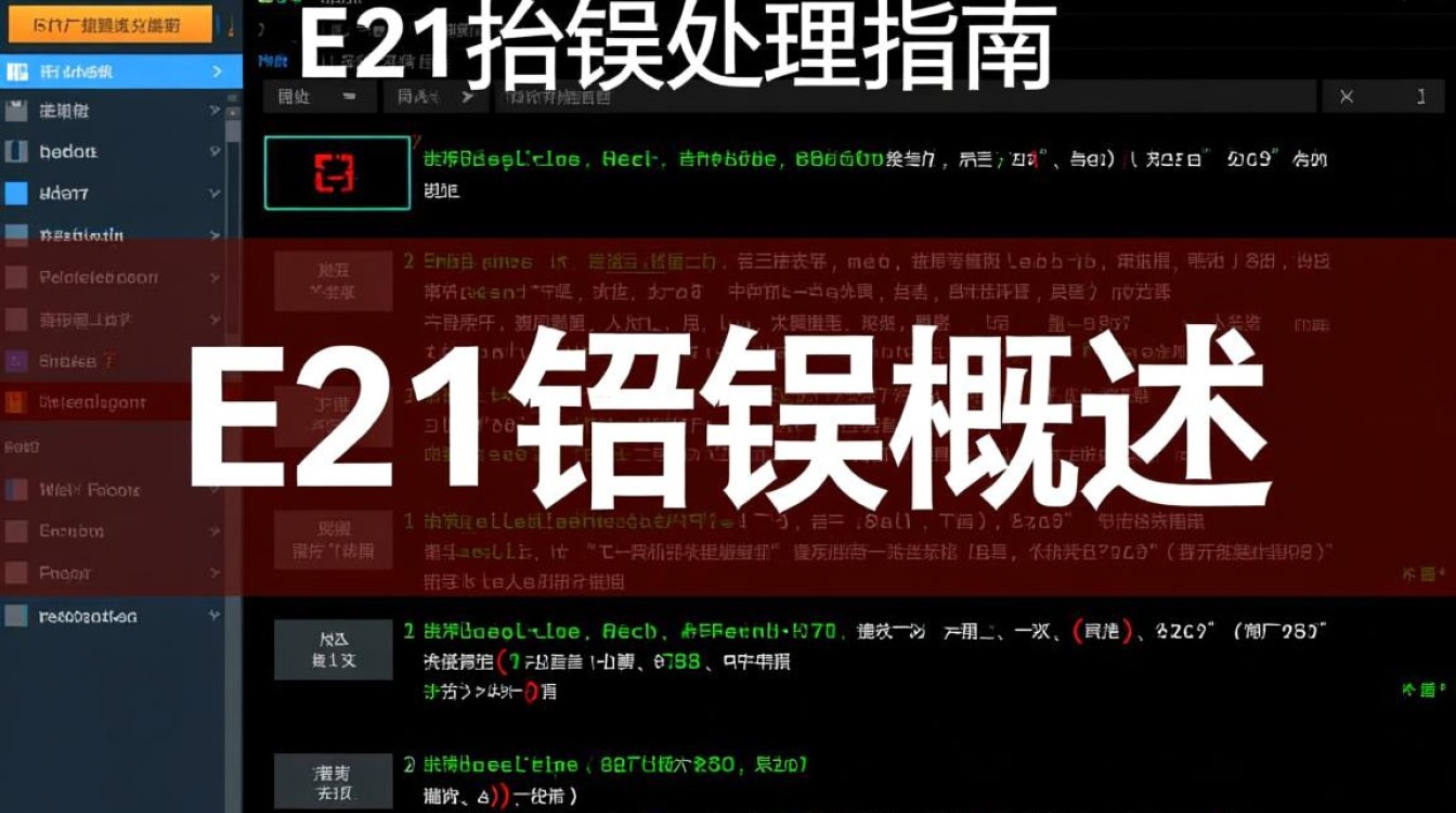 e21报错为何频繁出现？解决方法与预防措施全解析？-图1