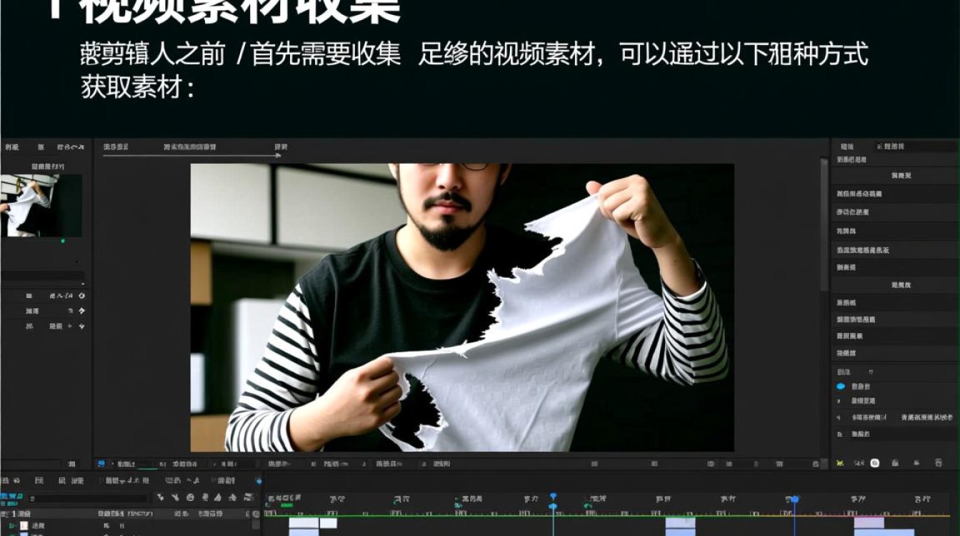 如何通过剪辑撕衣服视频，实现惊悚悬疑效果？-图1