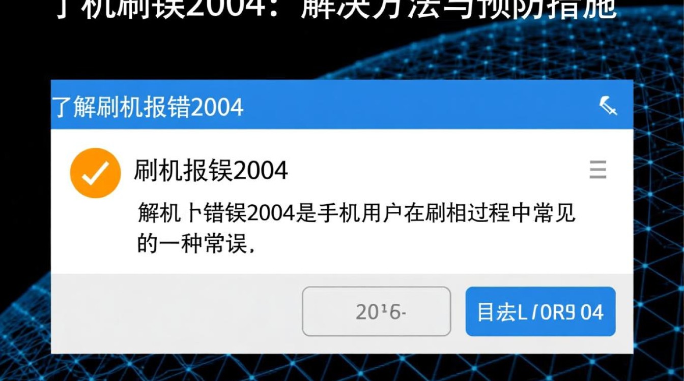 刷机报错2004手机刷机遇到2004错误，究竟是什么原因导致？如何解决？-图2