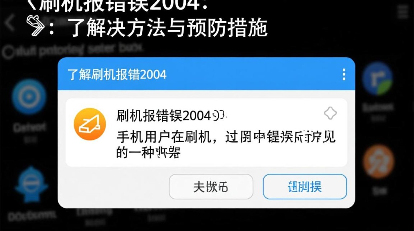 刷机报错2004手机刷机遇到2004错误，究竟是什么原因导致？如何解决？-图1
