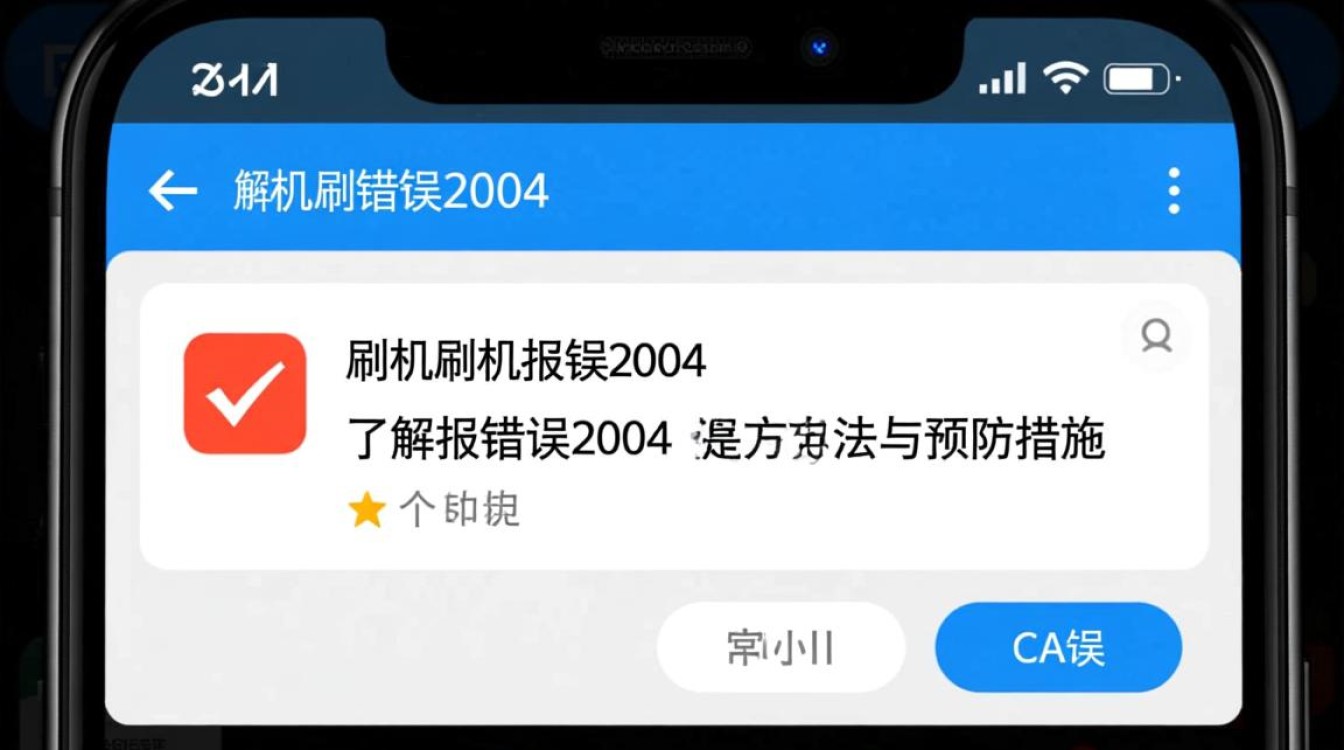 刷机报错2004手机刷机遇到2004错误，究竟是什么原因导致？如何解决？-图3