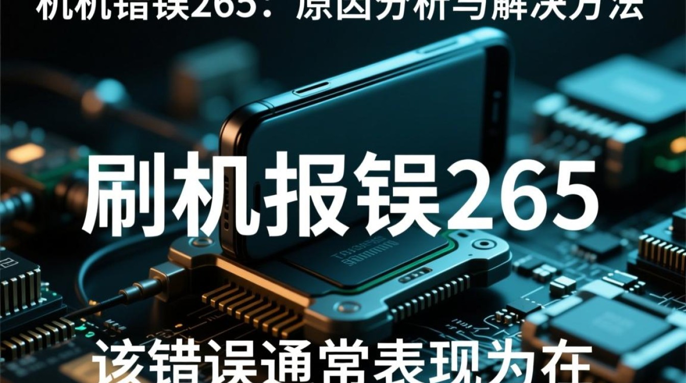 刷机报错265是什么原因导致的？如何解决这个常见问题？-图2