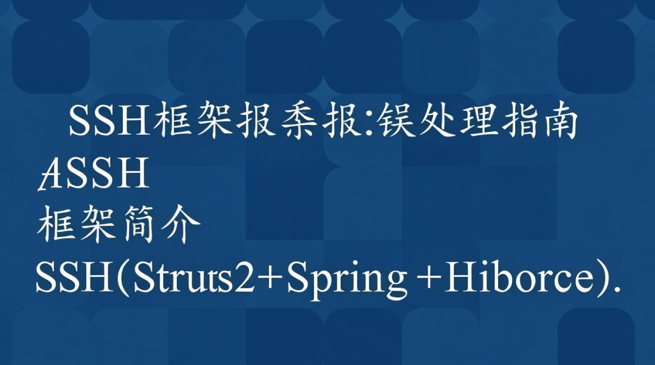 SSH框架注解报错原因及排查方法详解?如何快速解决SSH注解错误问题?-图1 SSH框架注解报错原因及排查方法详解?如何快速解决SSH注解错误问题?-图1