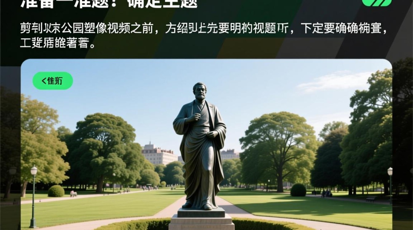 如何剪辑公园塑像视频以展现最佳效果和艺术感?-图3 如何剪辑公园塑像视频以展现最佳效果和艺术感?-图3