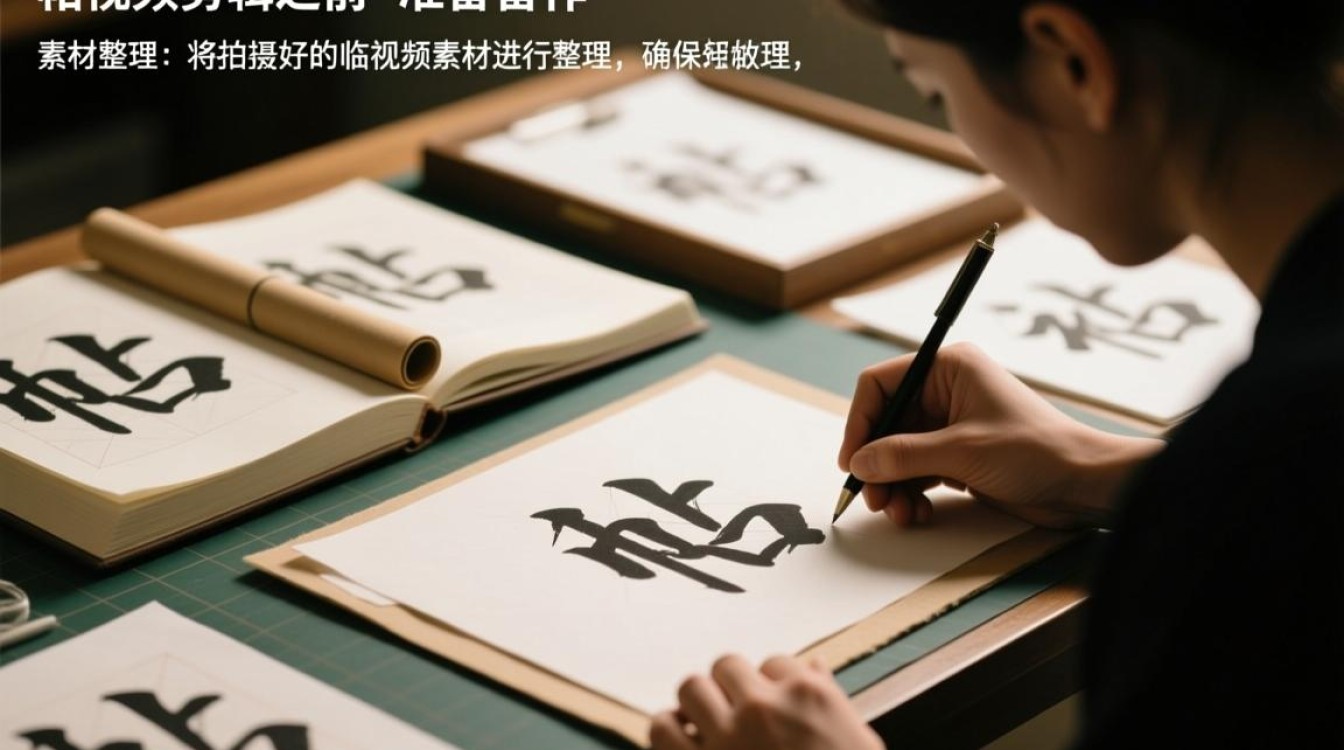 临帖视频剪辑技巧揭秘，如何制作专业书法临摹教学视频？-图1