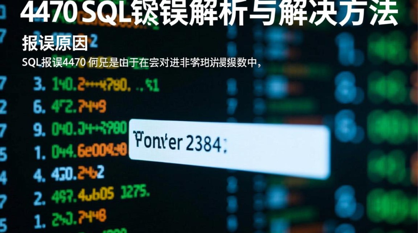 4470sql报错常见原因及解决方法揭秘，如何高效排查？-图1