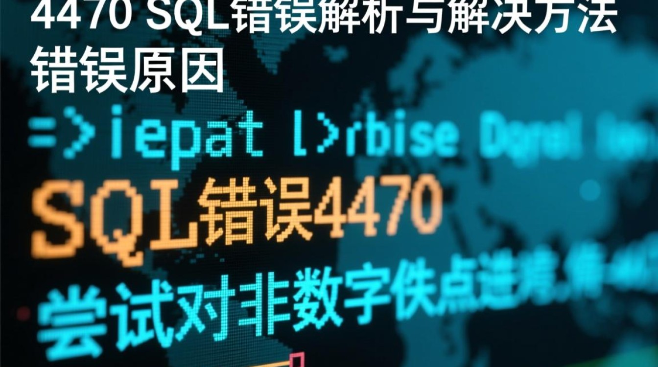 4470sql报错常见原因及解决方法揭秘，如何高效排查？-图3