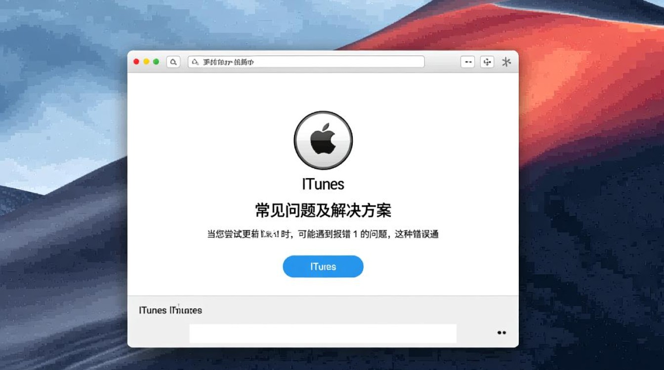 iTunes更新报错1,是什么原因导致无法升级,如何解决?-图3 iTunes更新报错1,是什么原因导致无法升级,如何解决?-图3