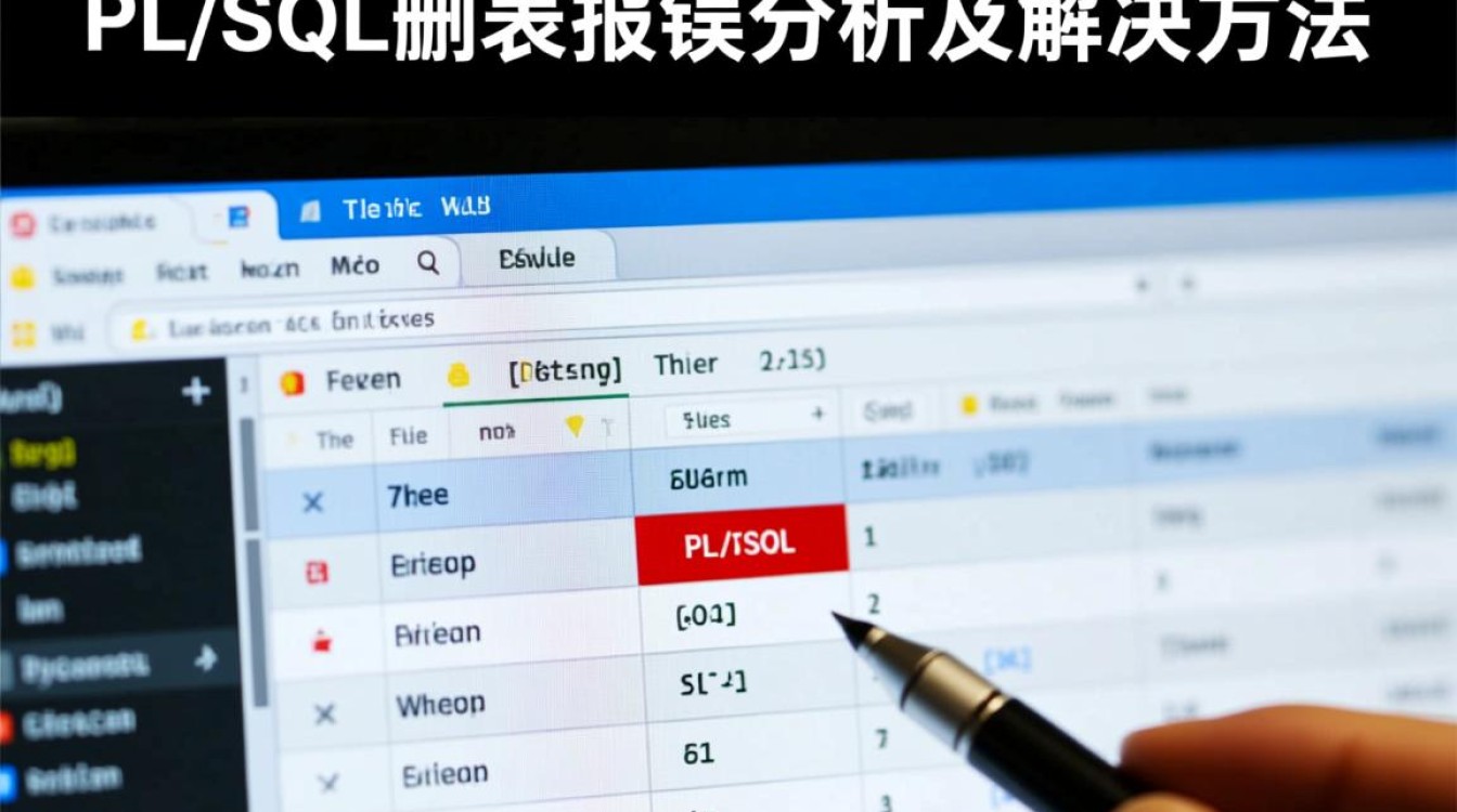 PLSQL删表操作为何频繁报错？原因解析及解决方案全攻略！-图2