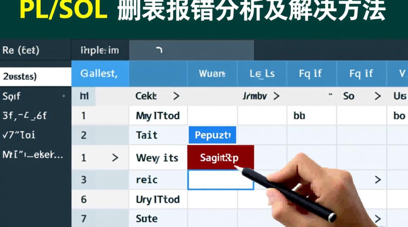 PLSQL删表操作为何频繁报错？原因解析及解决方案全攻略！-图1