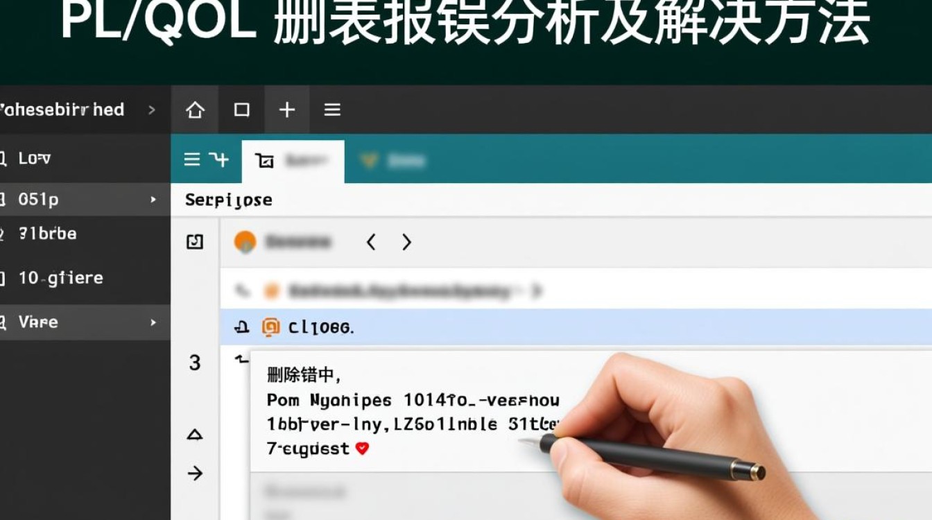 PLSQL删表操作为何频繁报错？原因解析及解决方案全攻略！-图3