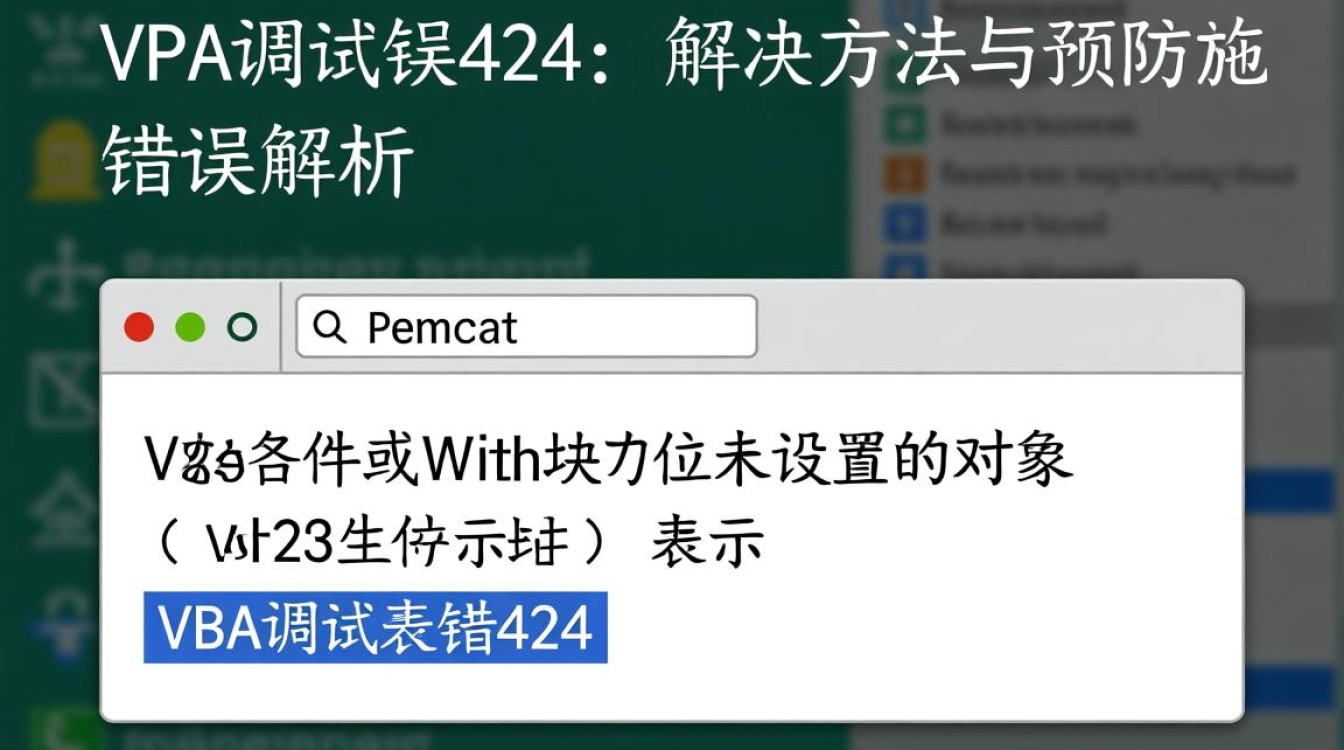 VBA调试报错424,究竟是什么原因导致Excel宏运行异常?如何有效解决?-图1 VBA调试报错424,究竟是什么原因导致Excel宏运行异常?如何有效解决?-图1
