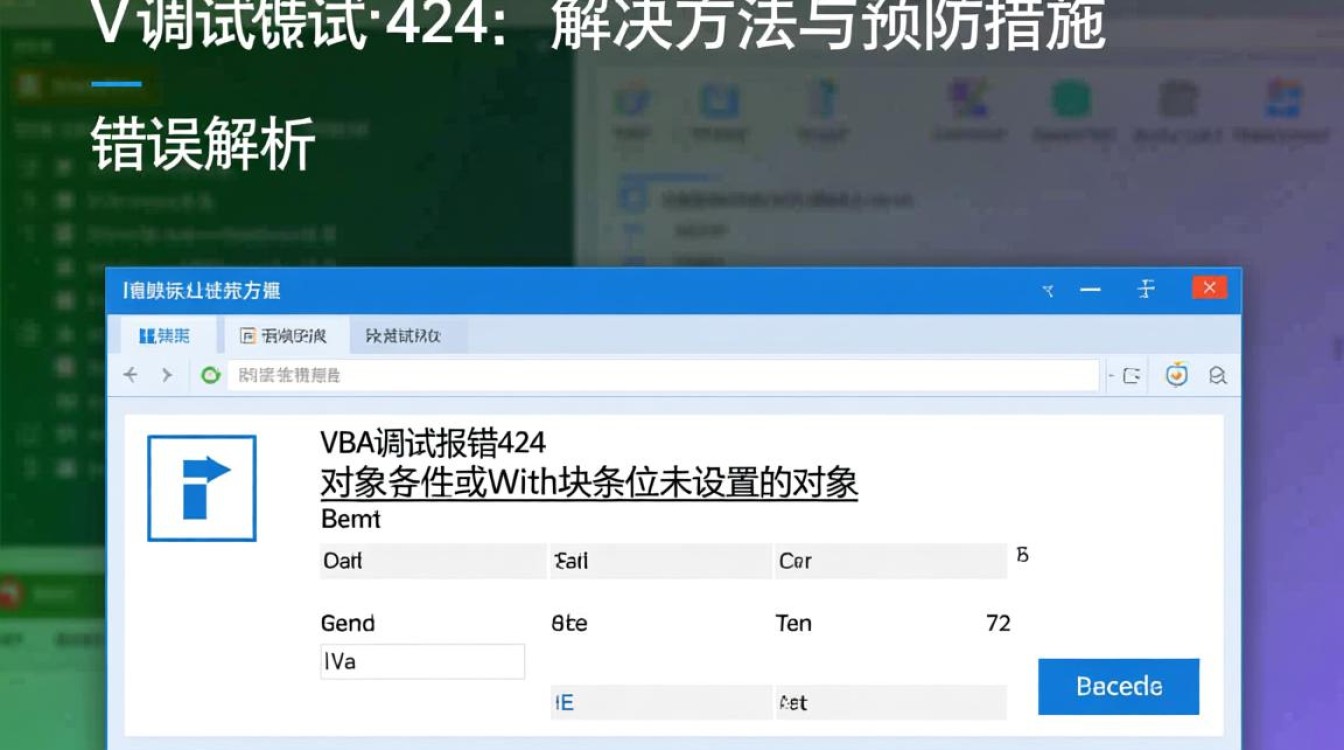 VBA调试报错424,究竟是什么原因导致Excel宏运行异常?如何有效解决?-图2 VBA调试报错424,究竟是什么原因导致Excel宏运行异常?如何有效解决?-图2