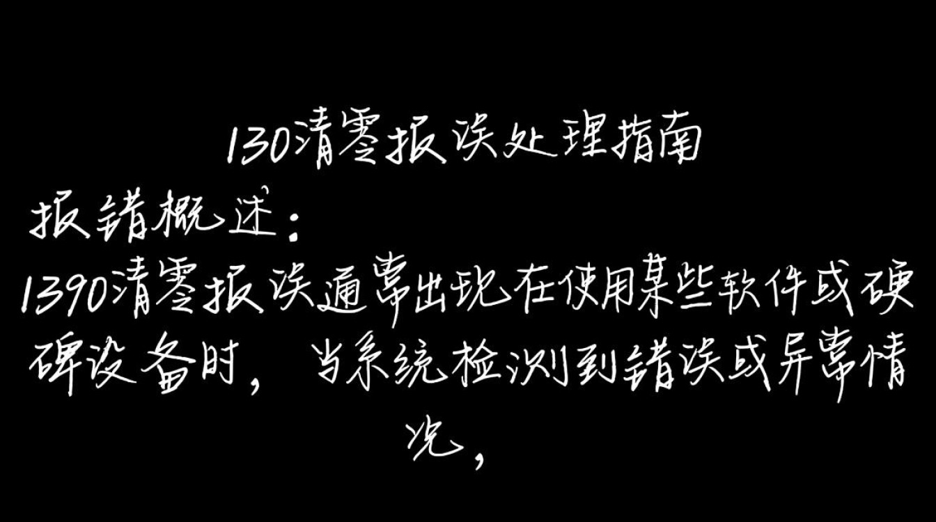 1390 清零报错系统问题频发，究竟如何解决？-图3