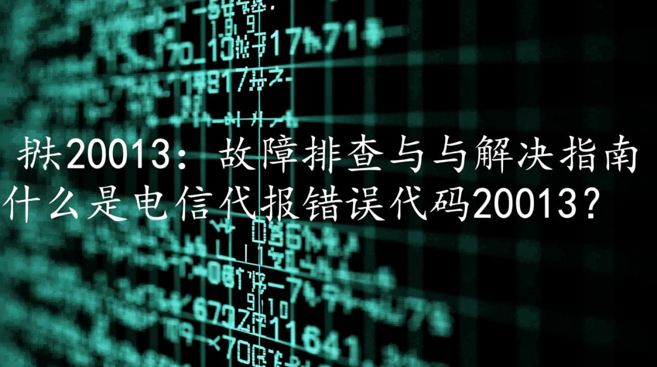 电信故障代码20013究竟是什么问题？用户如何解决？-图1
