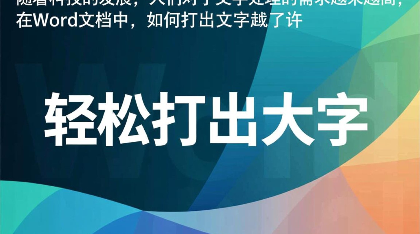 word如何轻松设置并打印超多大字体？实用技巧大揭秘！-图1