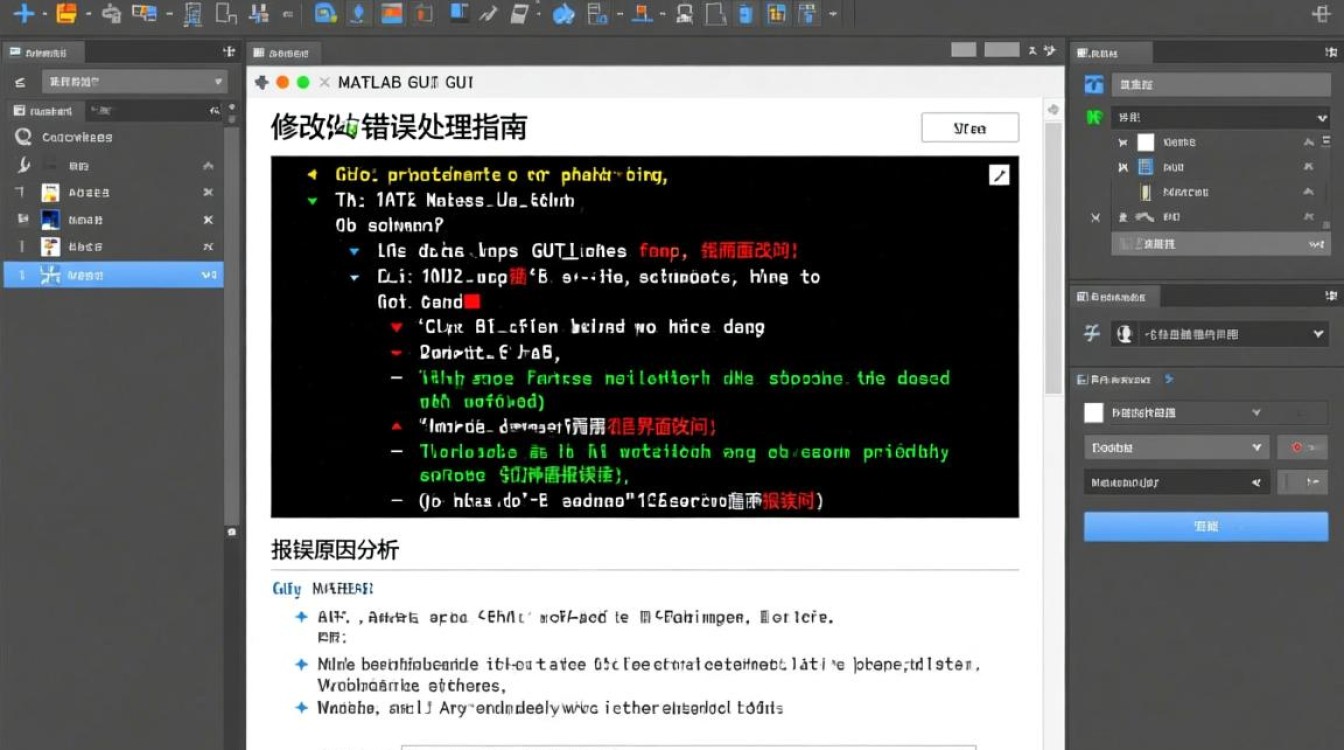 MATLAB GUI界面修改时频繁报错，是什么原因导致的解决方法？-图2