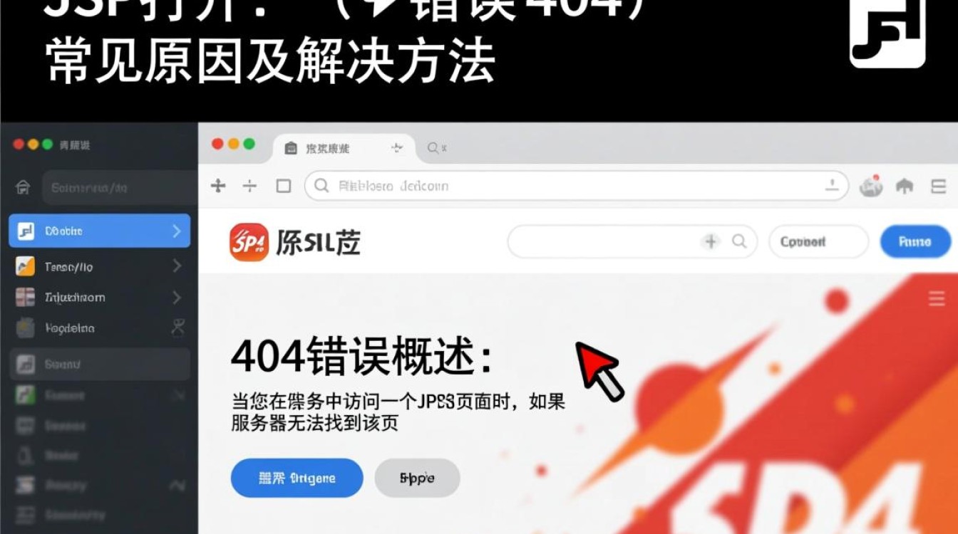 JSP页面访问报错404，常见原因及解决方案全解析？-图1