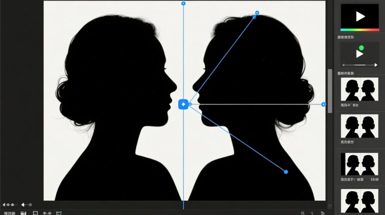 如何通过剪辑技巧将剪影转换成镜像风格的视频效果？-图2