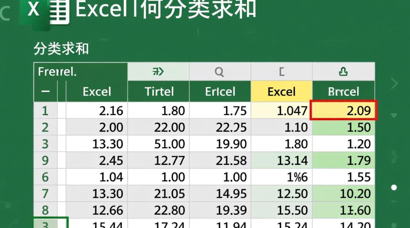 Excel中如何实现数据分类并高效求和的具体操作方法详解？-图1