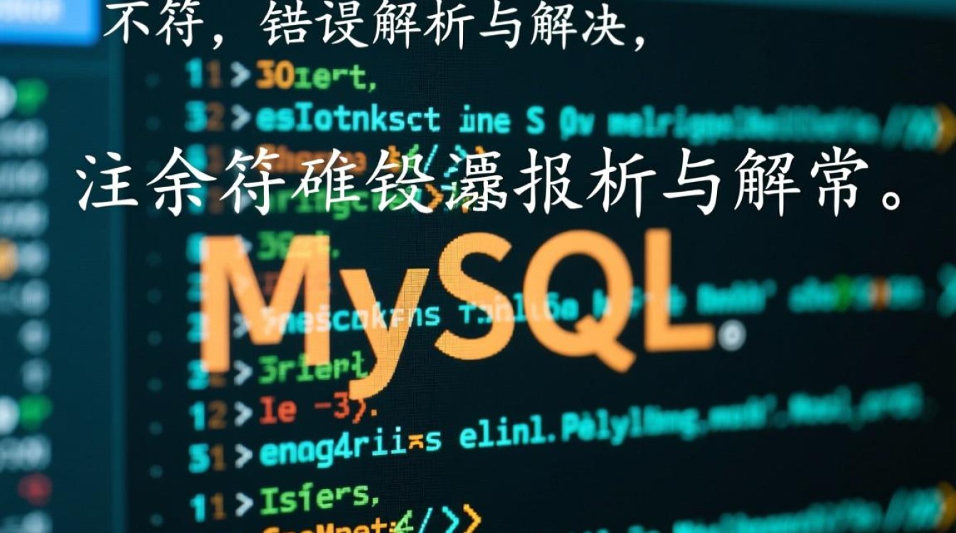 MySQL注释符使用错误导致报错，究竟哪种注释方式才是正确的？-图1