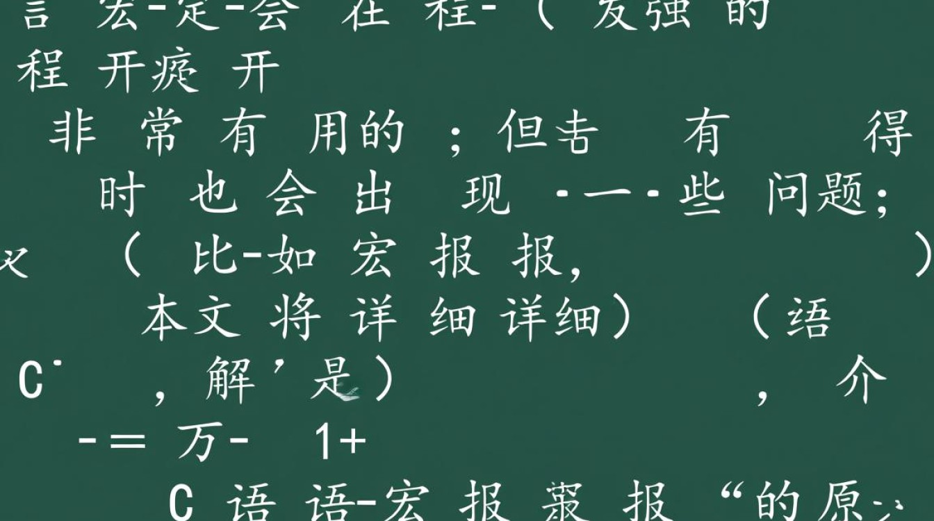C语言宏定义中为何频繁出现错误，如何有效排查和解决？-图1