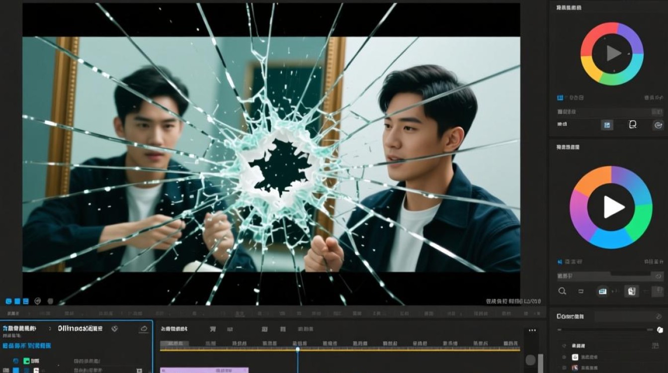 如何通过剪辑技巧将摔镜子瞬间制作成精彩视频？-图3