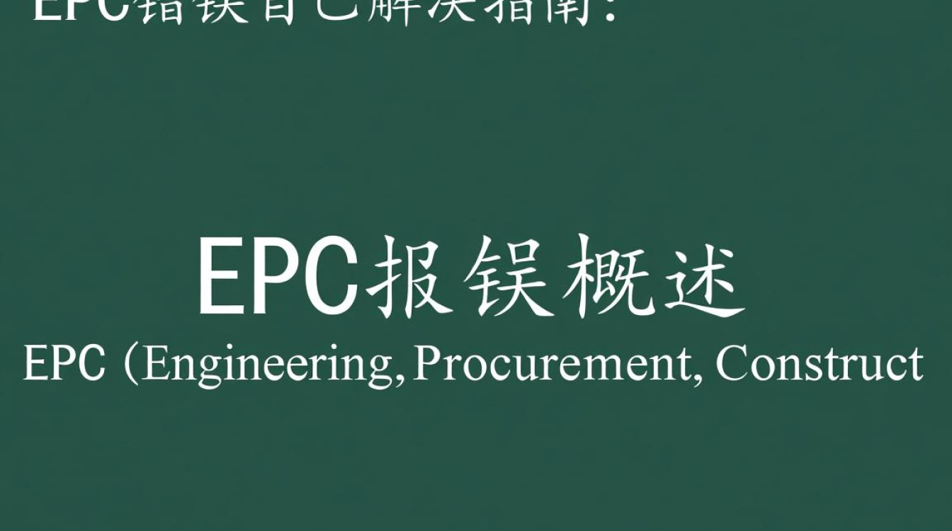 EPC报错为何自己能解决？揭秘常见故障自助排查技巧！-图1