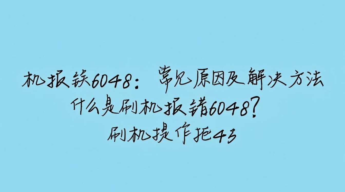 求解答手机刷机遇报错6048，是什么原因导致的？如何解决？-图3