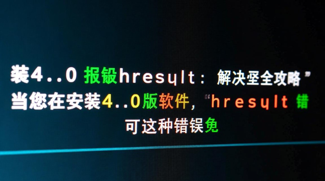 安装4.0报错hresult?详细原因及解决方法大揭秘!-图3 安装4.0报错hresult?详细原因及解决方法大揭秘!-图3