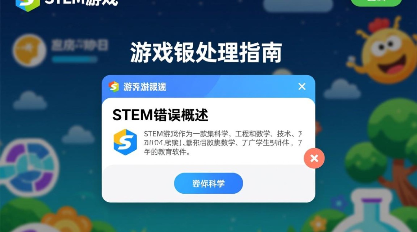STEM游戏运行时频繁报错,是系统兼容性问题还是游戏本身bug?-图3 STEM游戏运行时频繁报错,是系统兼容性问题还是游戏本身bug?-图3