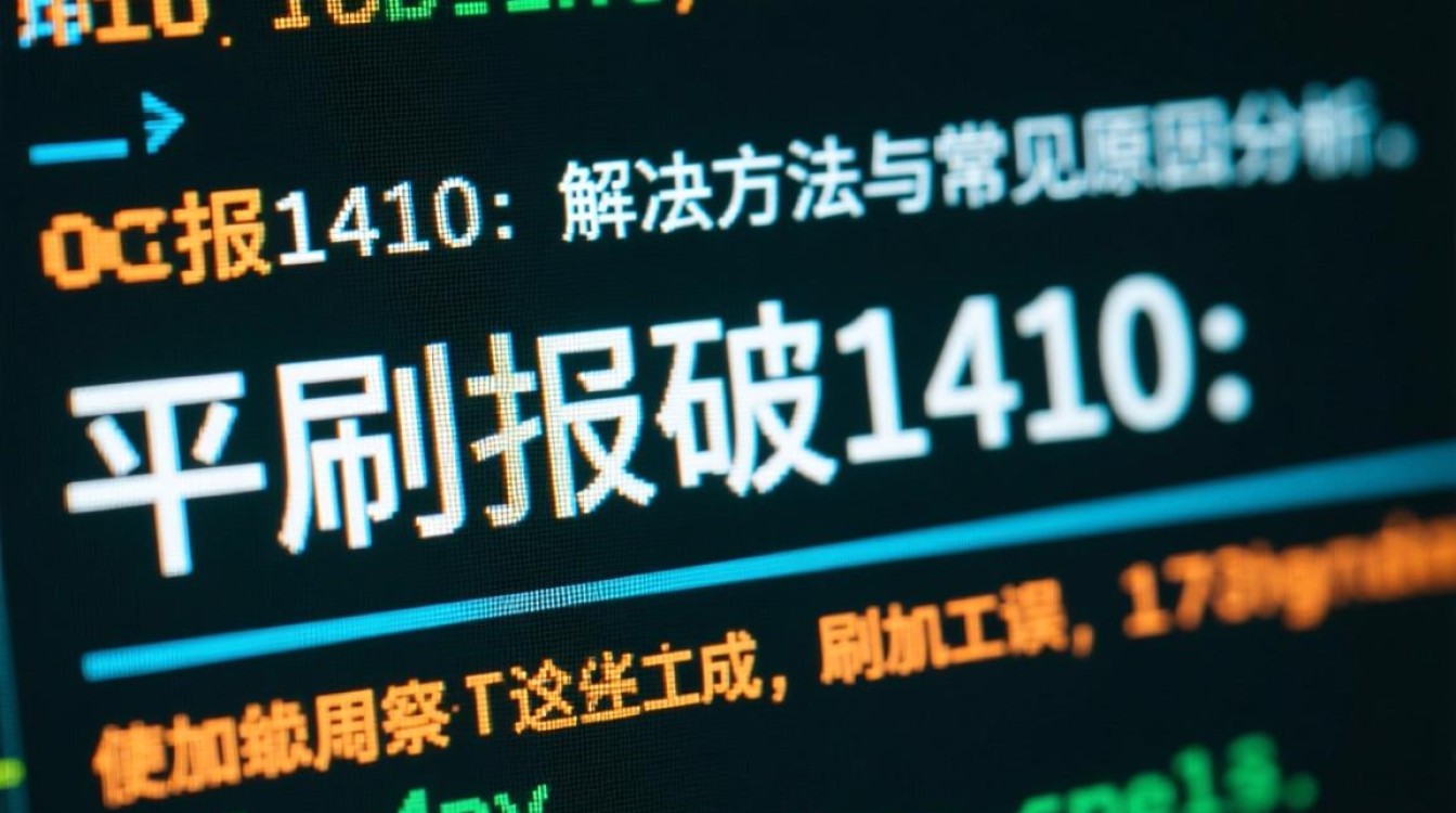 平刷报错1410？原因解析及解决方法大揭秘-图1