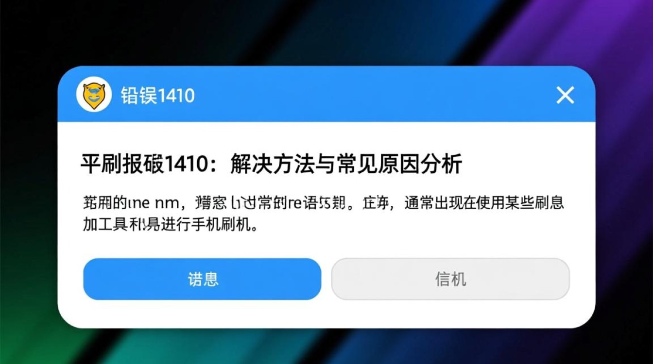 平刷报错1410？原因解析及解决方法大揭秘-图3