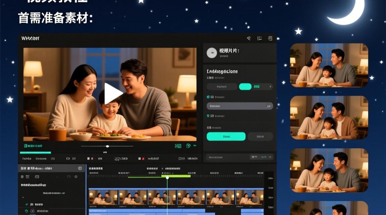 如何将视频剪辑成晚安主题的温馨短片?-图2 如何将视频剪辑成晚安主题的温馨短片?-图2