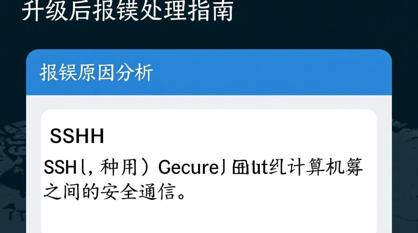 SSH升级后频繁报错，是配置错误还是版本不兼容？详细排查指南！-图2