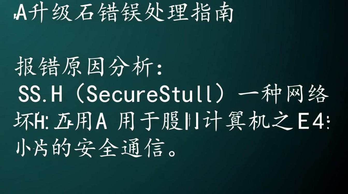 SSH升级后频繁报错，是配置错误还是版本不兼容？详细排查指南！-图3